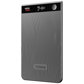 出门问问TicNote AI 录音笔悦享版经典灰 录音转文字录音卡智能降噪录音豆便携专业录音设备录音机纪要总结