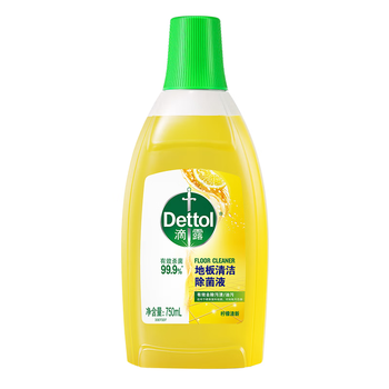 滴露（Dettol）地板清洗剂750ml柠檬地板清洁剂地板瓷砖清洁剂拖地专用开荒保洁