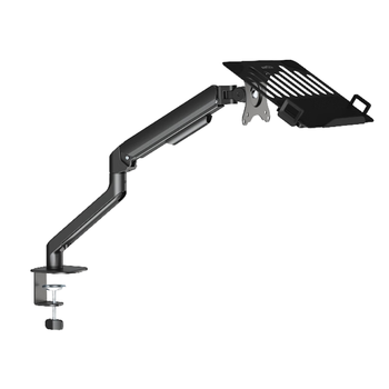 Brateck北弧 笔记本支架 笔记本电脑支架 电脑桌支架 电脑支架 显示器支架增高架托架 E350二代黑+APE40黑