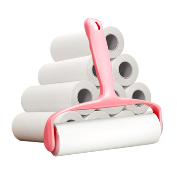 妙然粘毛器粘毛滚筒16cm1器6卷300撕粘毛滚可撕式衣服猫狗毛清理神器