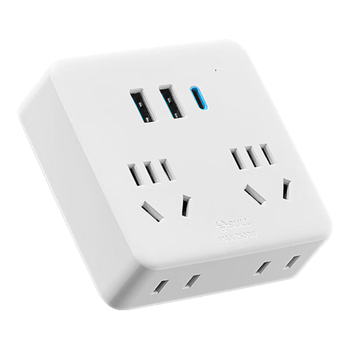 公牛（BULL）20W PD苹果快充86型转换插头/插座/转换插座/电源转换器一转四转换插头4位总控开关+USB GN-9322KQ