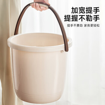 五月花洗衣泡脚洗澡桶 16L耐用加厚清洁塑料手提水桶多用桶带盆水桶  五月花洗衣泡脚洗澡桶 16L耐用加厚清洁塑料手提水桶多用桶带盆水桶