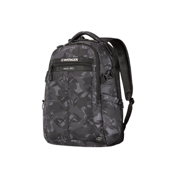 威戈瑞士军刀双肩包15.6英寸电脑包商务通勤背包户外黑出差