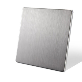 无商标304不锈钢拉丝银色无缝空白面板盖板白板盲板86