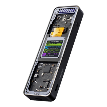 DOCKCASE多凯斯智能可视化固态硬盘盒M.2NVMe高速移动硬盘盒子SSD外置硬盘盒适用iPhone17 Pro笔记本电脑