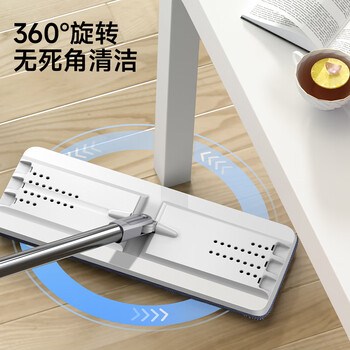 五月花平板拖把33CM杆长127CM2配布刮刮桶免手洗家用懒人吸水墩布拖地 五月花平板拖把33CM杆长127CM2配布刮刮桶免手洗家用懒人吸水墩布拖地