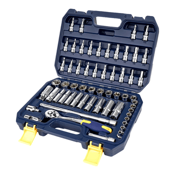 长城套筒工具套装多功能汽修组套工具中飞棘轮扳手10mm58件 405058