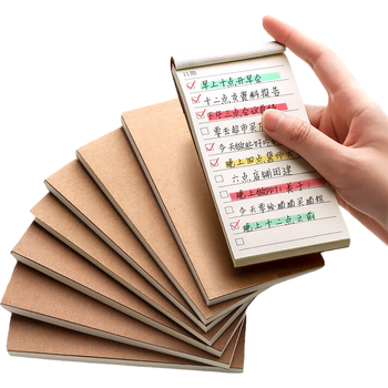 金值 8本装可撕便签本400张 备忘录计划表随身便携记事本学习单词本待办事项每日任务便利笔记小本子清单