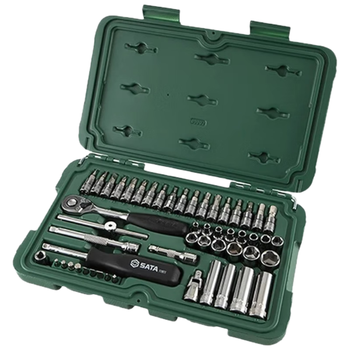 世达（SATA）52件小飞棘轮扳手汽修系列套筒组套 09002(多种规格可选)