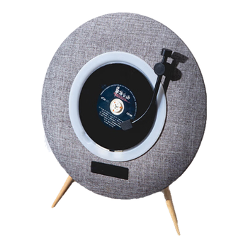 贝德SG1882A一体式CD机蓝牙CD播放机唱片机造型音响cd机桌面音响颜值复古音响 灰色