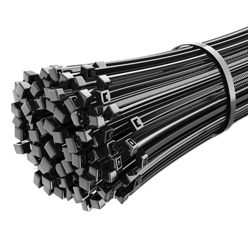 HAILE尼龙扎带捆扎绑扎带扎线理线束线带自锁式扎带2.5*100mm 小号 园艺 黑色100根ZD-10H-100