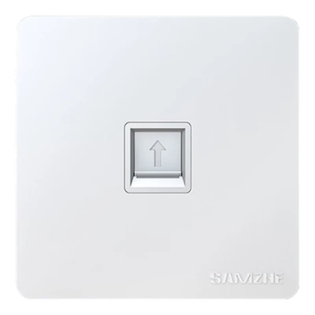 山泽网线网口网络面板 通用超五/六/七类模块加厚86型面板 适用电脑房间网络插座 一位 WAN-01