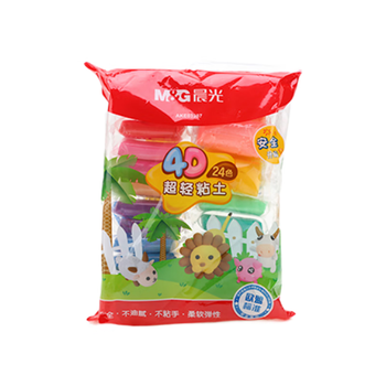 晨光（M&G）袋装24色4D超轻粘土 儿童超级彩泥橡皮泥黏土幼儿园小学生手工diy玩具生日开学礼物