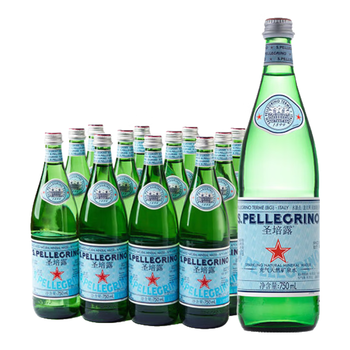 圣培露（S.PELLECRINO）意大利含气天然矿泉水气泡水750ml*12瓶