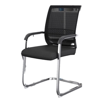 海艾珈电脑椅办公椅职员网椅会议椅弓形椅子家用椅子培训椅黑色