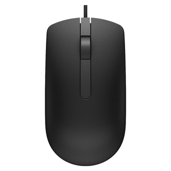 戴尔(DELL)MS116 鼠标有线 商务办公经典对称 有线鼠标 USB接口 即插即用 鼠标 (黑色)