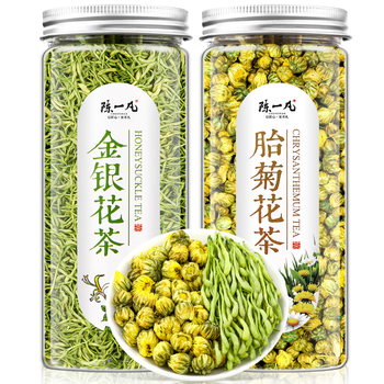 陈一凡 金银花胎菊花茶 精选新货泡水喝的花草茶凉茶 组合装茶叶50g+60g