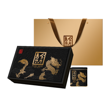 澜沧古茶 乌金陈皮老茶头 2024新茶 云南普洱熟茶 160g尊享黑礼盒装 送礼