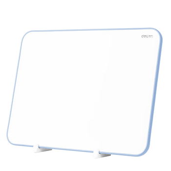 得力（deli）228*305mm桌面手持小白板 可擦写单面写字板 磁性家用教学小黑板记事备忘提示留言板开学礼物蓝