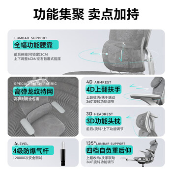 ENOVA 智慧家PRO 人体工学椅电脑椅家用舒适久坐办公椅撑腰学习椅子 ENOVA 智慧家PRO 人体工学椅电脑椅家用舒适久坐办公椅撑腰学习椅子