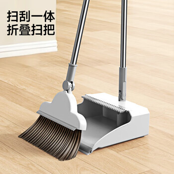 五月花扫把簸箕两件套扫地扫头发笤帚畚箕可折叠防风梳齿型 五月花扫把簸箕两件套扫地扫头发笤帚畚箕可折叠防风梳齿型