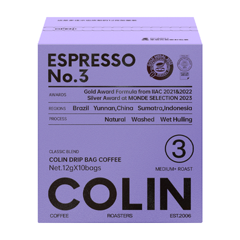 柯林咖啡 挂耳咖啡 滤泡式生豆烘焙现磨滤挂黑咖啡粉 焦糖无酸 12g*10袋