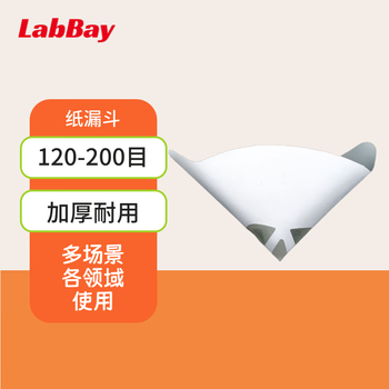 LabBay 纸漏斗滤纸 专用过滤网 纸漏斗 纸漏斗120目20个