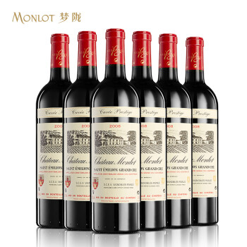 赵薇梦陇monlot城堡酒窖特酿干红葡萄酒2008年750ml法国圣爱美浓红酒