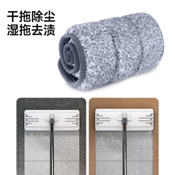 五月花平板拖把38CM2块布刮刮桶家用一拖净吸水拖把免手洗墩布神器 五月花平板拖把38CM2块布刮刮桶家用一拖净吸水拖把免手洗墩布神器