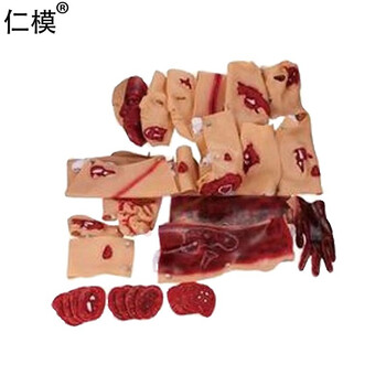 仁模RM/G110-43部件 伤情呈现模拟器材 穿戴式 创伤评估模块全套 伤情化妆套装战创伤