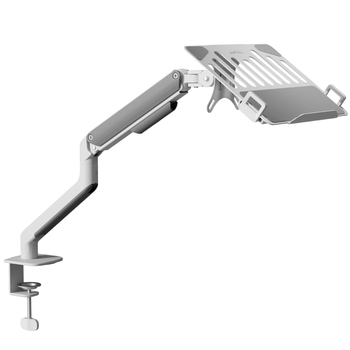 Brateck北弧 笔记本支架 笔记本电脑支架 电脑桌支架 电脑支架 显示器支架增高架托架 E350二代白+APE40白