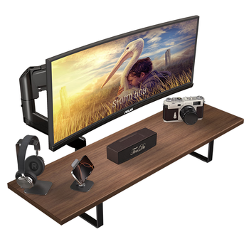 LUCKPRO显示器增高架 电脑显示器支架  桌面置物架台式电脑显示器屏幕增高底座笔记本支架 键盘置物收纳架