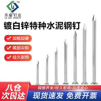 乐鋆 水泥钉墙钉专用混凝土相框挂画钉特种钢钉 70（约63支）