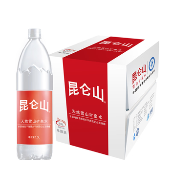 昆仑山矿泉水 饮用天然弱碱性 1.5L*12瓶 高端整箱装 加多宝出品