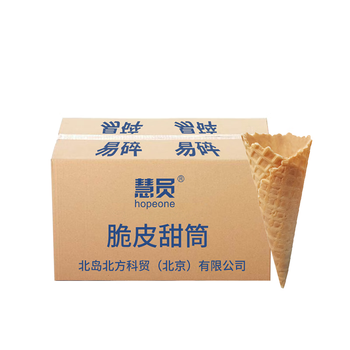慧员（hopeone）小花脆筒40支箱装冰淇淋蛋卷华夫甜筒雪糕脆皮筒热奶宝蛋糕装饰