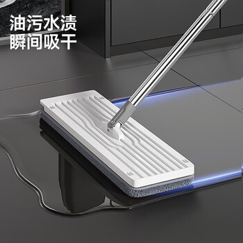 五月花平板拖把33CM*1配布杆长124CM刮刮桶家用一拖净免手洗2025神器 五月花平板拖把33CM*1配布杆长124CM刮刮桶家用一拖净免手洗2025神器