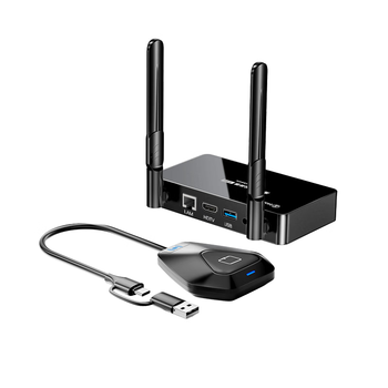 毕亚兹 HDMI无线投屏器USB/Type-C传输器会议同屏器适用手机笔记本电脑接电视显示器投影仪点对点50米