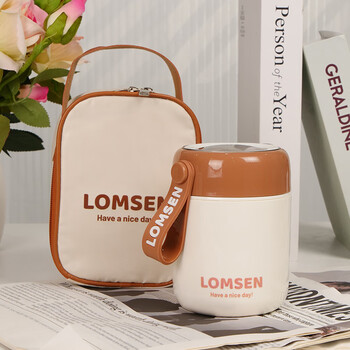 禾恋三八女神节礼物实用早餐杯带盖勺保温杯饭盒公司年会礼品伴手礼袋