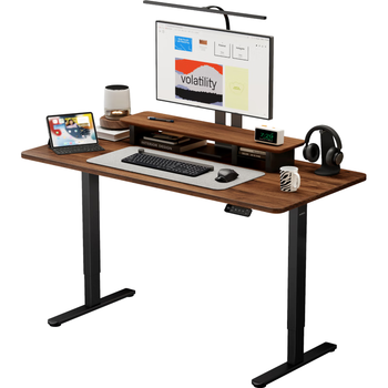 Brateck北弧电动升降桌电脑桌书桌电竞桌办公学习边桌子站立办公升降台S1