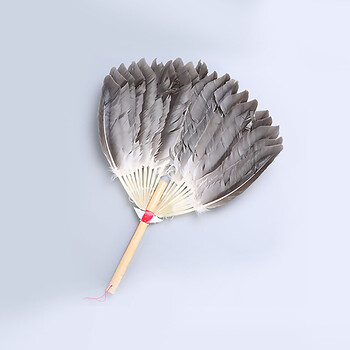 鹅毛扇 中国风扇子手工复古日用表演孔明扇诸葛亮扇子