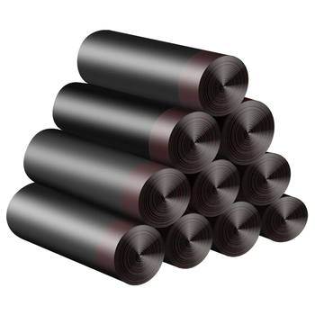 五月花抽绳垃圾袋200只45*50cm*10卷点断式车载家用厨房厕所塑料袋