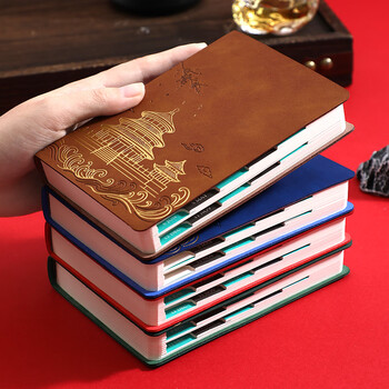 朗捷2026年日程本小号每日计划本皮面效率手册随身日历记事本学习计划笔记本时间管理规划本可定制