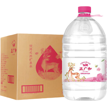 正广和中华老字号 饮用天然矿泉水5L*4桶 整箱桶装水