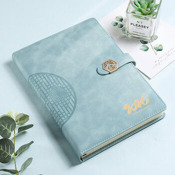 申士（SHEN SHI）【热门商品】2026年B5国风日程本笔记本子352页计划本工作效率手册记事本日记本可印LOGO C18天蓝