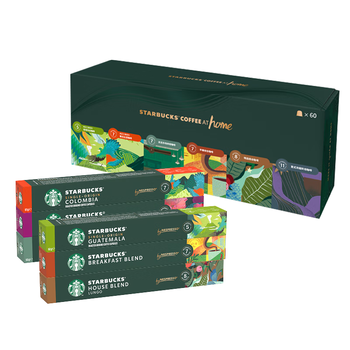 星巴克（Starbucks）胶囊咖啡多口味特调礼盒60颗共330g适配Nespresso胶囊机 节日送礼