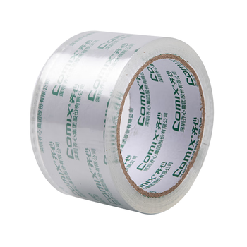 齐心（COMIX）透明胶带/宽胶带/封箱胶带 高透明 打包胶带透明胶布 1卷 宽48mm*60y*50um长54.9米/卷 EP028
