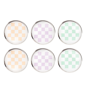 得力（deli）6个装圆形水晶磁钉磁粒磁扣强力磁吸磁钉玻璃白板专用办公教学黑板配件