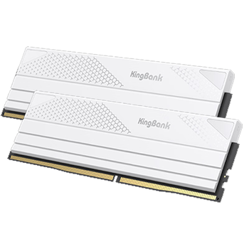 金百达（KINGBANK）32GB(16GBX2)套装DDR5 6800台式机内存条海力士A-die颗粒星刃白C32