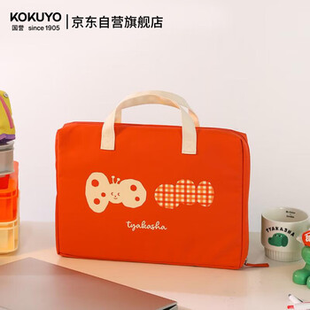 国誉（KOKUYO）【热门商品】Tyakasha塔卡沙联名Pad收纳包平板手提电脑补习袋适用14英寸 红色 1个 WSG-KB3M01-5