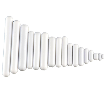 冰禹 BYlj-46 C型磁力搅拌子 PTFE转子四氟磁子 耐高温腐蚀聚四氟磁子 橄榄形圆柱形带箍 C8*40mm